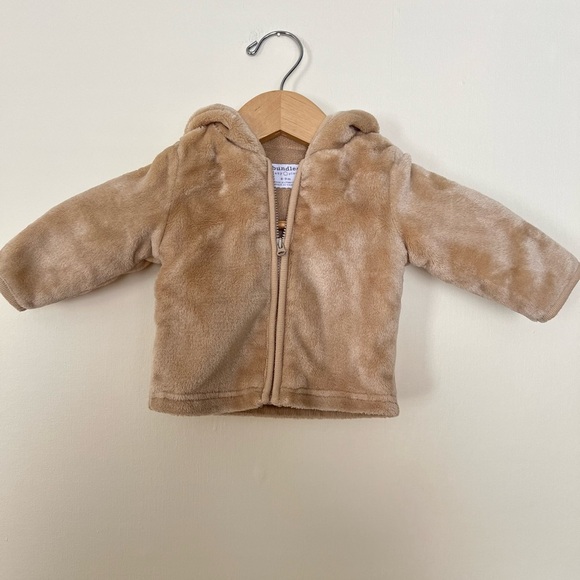 BUNDLES Baby Place Winter Jacket 6-9 mo. Brown Bear Faux Fur‎ Hoodie Cozy Winter - Picture 3 of 17